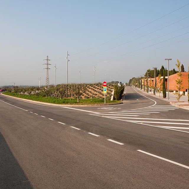 Carretera entre Sabadell y Torre Romeo