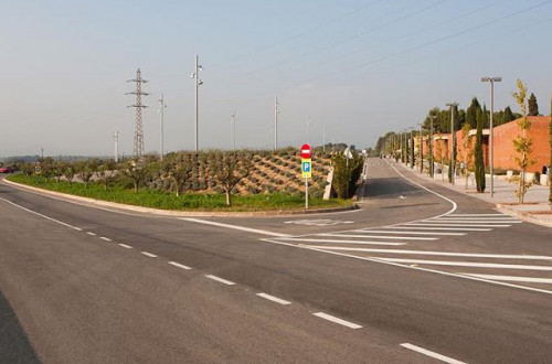 Carretera entre Sabadell y Torre Romeo